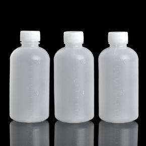 100Pcs 10ml PE Plastic Empty Small Mouth Graduated Lab Chemical Container Reagent Bottle Sample Sealing Liquid Medicine Bottles