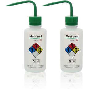 2pcs of Safety Wash Bottles, Vol.500ml 17oz, Acetone Wash Bottle, LDPE Material, LVM004
