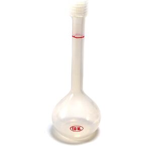 دورق حجمي، 100 مل - بولي بروبيلين، مع غطاء لولبي - قابل للتعقيم - Eisco Labs in Kuwait