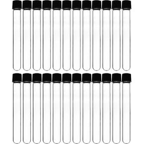 Test Tube, 15ml - Bakelite Screw Cap with Rubber Liner - Borosilicate 3.3 Glass - 4.9" x 0.6" - Round Bottom - Leak Proof - Eisco Labs in Saudi Arabia