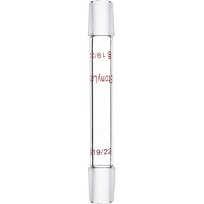 stonylab Glass 19/22 Straight Laboratory Adapter, Borosilicate Glass 30 mm Between Two 19/22 Ground Inner Standard Taper Joints for Laboratory Lab Supply (30 mm) in Saudi Arabia