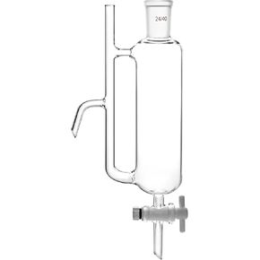 QWORK 250 مل فاصل استقبال زيت الماء مع وصلة 24/40، مجموعة تقطير الزيت العطري، مستلزمات مختبر زجاج البورسليكات القابل لإعادة الاستخدام in Saudi Arabia