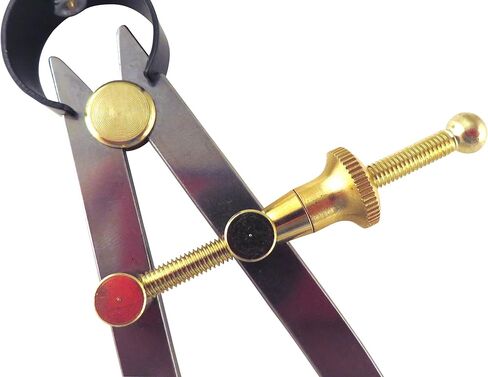 صامولة زنبركية سريعة "Yankee" من Toolmaker، ضبط سريع، بوصلة فرجار فواصل زنبركية، نطاق 0-8.5 بوصة / 215 مم، نقطة ارتكاز نحاسية وآلية ضبط دقيقة، ساق مسطحة، C7-8 in Saudi Arabia
