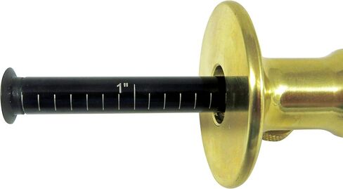 Taytools 465494 Wheel Marking Gauge Depth Gauge with Solid Brass Machined Head Hardened .310 inch Diameter Beam Hardened High Speed Steel Cutting Wheel Overall Length 8 Inches Easy Read SAE and Metric in Saudi Arabia
