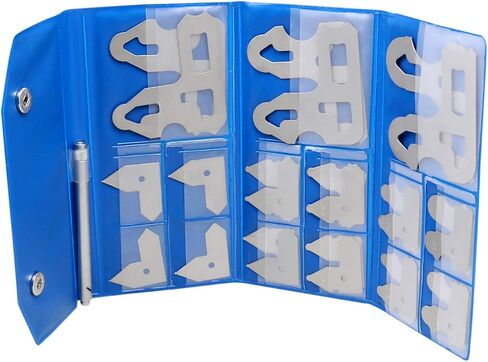 أدوات صناعية أكسوايز مجموعة قياس نصف قطر 26 قطعة 0.010 بوصة إلى 0.500 بوصة مع حامل، EG02-5025 in Kuwait