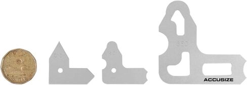 أدوات صناعية أكسوايز مجموعة قياس نصف قطر 26 قطعة 0.010 بوصة إلى 0.500 بوصة مع حامل، EG02-5025 in Kuwait