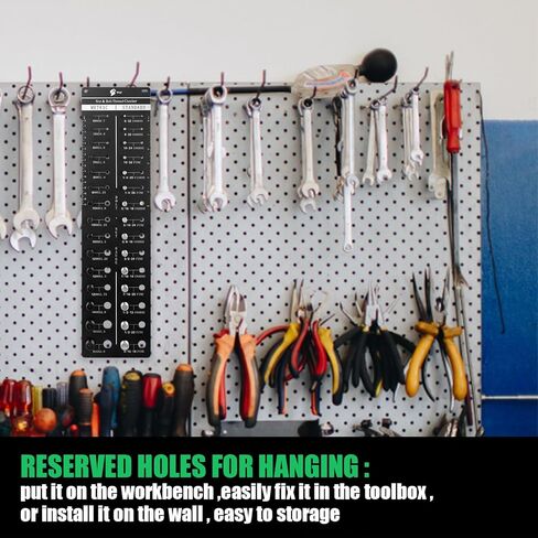 ستالي 30 مقياس تحديد البراغي والصواميل وفحص خيط البراغي 15 متري و15 مسطرة قياسية مع انش ومقياس درجة اللولب القياسية انش ومسطرة سنتيمتر in Kuwait