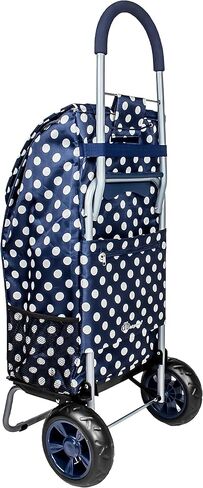 منتجات dbest عربة تسوق Trolley Dolly سوداء قابلة للطي للبقالة بعجلات وحقيبة قابلة للإزالة وعربة يدوية شخصية متدحرجة قياسية in Kuwait