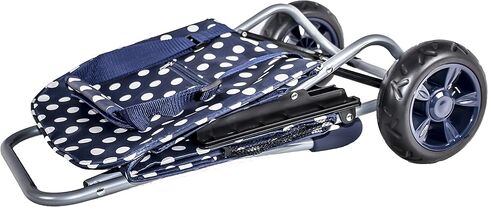 منتجات dbest عربة تسوق Trolley Dolly سوداء قابلة للطي للبقالة بعجلات وحقيبة قابلة للإزالة وعربة يدوية شخصية متدحرجة قياسية in Kuwait