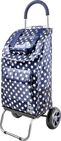 منتجات dbest عربة تسوق Trolley Dolly سوداء قابلة للطي للبقالة بعجلات وحقيبة قابلة للإزالة وعربة يدوية شخصية متدحرجة قياسية in Kuwait