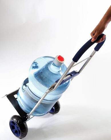 منتجات dbest عربة تسوق Trolley Dolly سوداء قابلة للطي للبقالة بعجلات وحقيبة قابلة للإزالة وعربة يدوية شخصية متدحرجة قياسية in Kuwait