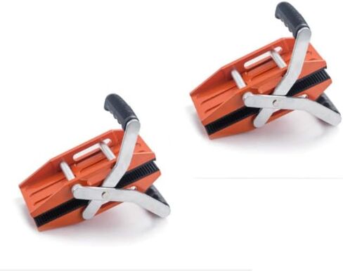 YUCHENGTECH 2PCS Granite Carrying Clamps Double Handed Stone Carrying Clamps Granite Panel Carriers Lifting Tools 660lbs Heavy Duty Carry Clamp for Glass Quartz Slabs Marble with Rubber-lined（0-2in) in Saudi Arabia