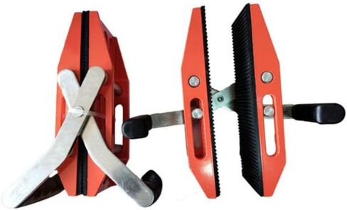 YUCHENGTECH 2PCS Granite Carrying Clamps Double Handed Stone Carrying Clamps Granite Panel Carriers Lifting Tools 660lbs Heavy Duty Carry Clamp for Glass Quartz Slabs Marble with Rubber-lined（0-2in) in Saudi Arabia