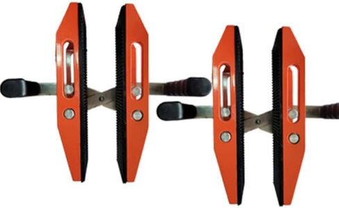 YUCHENGTECH 2PCS Granite Carrying Clamps Double Handed Stone Carrying Clamps Granite Panel Carriers Lifting Tools 660lbs Heavy Duty Carry Clamp for Glass Quartz Slabs Marble with Rubber-lined（0-2in) in Saudi Arabia
