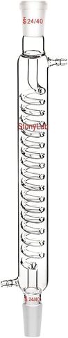 StonyLab Borosilicate Glass Graham Condenser with 24/40 Joint 300mm Jacket Length Lab Glass Condenser in Saudi Arabia