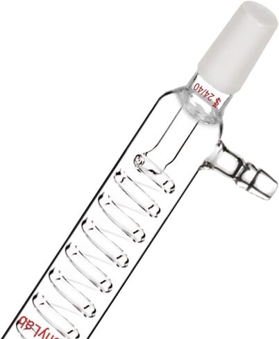StonyLab Borosilicate Glass Graham Condenser with 24/40 Joint 300mm Jacket Length Lab Glass Condenser in Saudi Arabia