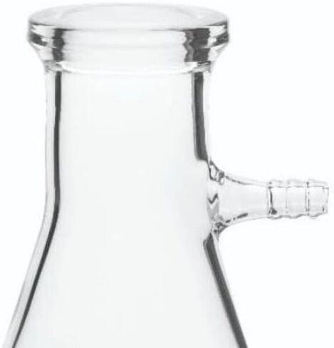 United Scientific™ FG5340-1000 Laboratory Grade Borosilicate Glass Heavy Wall Filtering Flask, Bolt Neck with Tubulation, 1000ml (1 Liter) Capacity in Kuwait