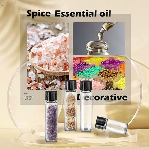 1st Choice Glass Vials, 1 Dram, Pack of 12 - Storage Bottle With PE Gasket in Saudi Arabia