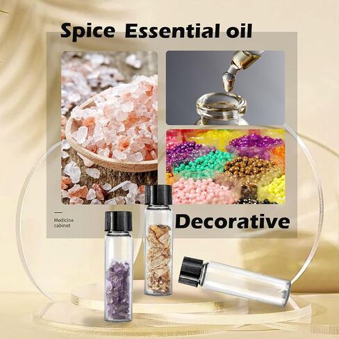 1st Choice Glass Vials, 1 Dram, Pack of 12 - Storage Bottle With PE Gasket in Saudi Arabia