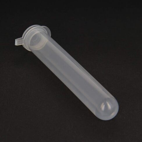 Heyiarbeit 100Pcs 15ml Plastic Centrifuge Tubes with Snap Cap, Polypropylene Microcentrifuge Tube, Round Bottom, Clear, Storage Container for Beads Yeast Specimen Sample Laboratory in Saudi Arabia