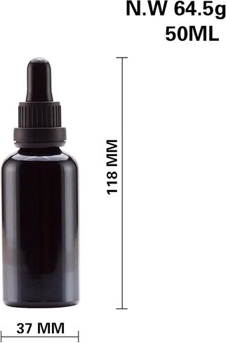 YIZHAO Blue Glass Dropper Bottle 4oz, Tincture Bottles with Glass Dropper, for Essential Oils, Aromatherapy, Cosmetic, Laboratory, Pharmacy, Liquids, Travel –4 Pcs in Kuwait