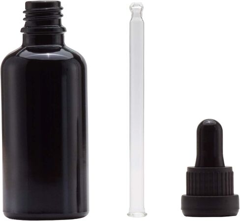 YIZHAO Blue Glass Dropper Bottle 4oz, Tincture Bottles with Glass Dropper, for Essential Oils, Aromatherapy, Cosmetic, Laboratory, Pharmacy, Liquids, Travel –4 Pcs in Kuwait