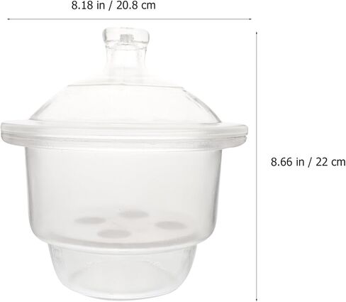 اي بلاس سمايل برطمان زجاجي للعلوم لتجفيف الزجاج، برطمان موفر للمساحة من البولي كربونات والبولي بروبيلين، مجفف للمختبرات، اداة تجفيف الزجاجات 150 ملم، معدات علمية، دائرية شفافة in Kuwait