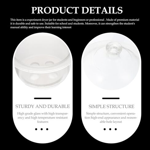 اي بلاس سمايل برطمان زجاجي للعلوم لتجفيف الزجاج، برطمان موفر للمساحة من البولي كربونات والبولي بروبيلين، مجفف للمختبرات، اداة تجفيف الزجاجات 150 ملم، معدات علمية، دائرية شفافة in Kuwait