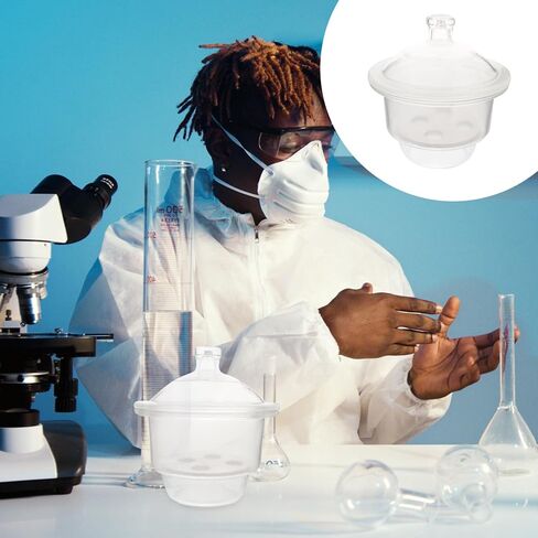 اي بلاس سمايل برطمان زجاجي للعلوم لتجفيف الزجاج، برطمان موفر للمساحة من البولي كربونات والبولي بروبيلين، مجفف للمختبرات، اداة تجفيف الزجاجات 150 ملم، معدات علمية، دائرية شفافة in Kuwait