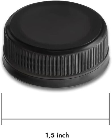 Bottle Caps Tamper Seal Lids Cap for Bottle Screw Cap Bottle Plastic Bottle Caps Juice Bottles Cap (pack of 100, Clear) in Kuwait