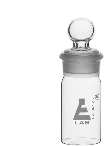 Weighing Bottle, Tall Form, 25ml Capacity, Borosilicate Glass with Interchangeable Ground Stopper - Eisco Labs in Saudi Arabia