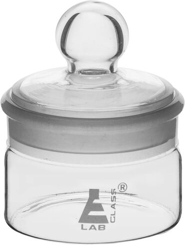 زجاجة وزن، شكل منخفض، سعة 50 مل، زجاج البوروسيليكات مع سدادة أرضية قابلة للتبديل - مختبرات in Kuwait