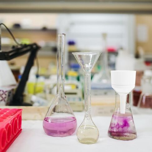 مجموعة قمع قارورة بوخنر، مجموعة مرشح ترشيح مختبر الكيمياء، قمع بلاستيكي لمطبخ المختبر باللون الأبيض in Kuwait