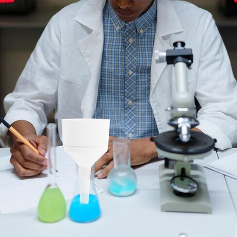 مجموعة قمع قارورة بوخنر، مجموعة مرشح ترشيح مختبر الكيمياء، قمع بلاستيكي لمطبخ المختبر باللون الأبيض in Kuwait