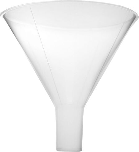 قمع مسحوق، 3.1 بوصة - بلاستيك بولي بروبيلين - جذع متوازي - مقاوم للأحماض والقلويات - رائع للاستخدام في المختبر أو الفصل الدراسي أو المنزل - مختبرات إيسكو in Kuwait