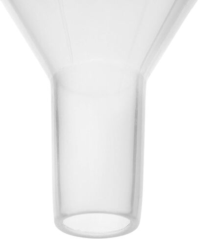 قمع مسحوق، 3.1 بوصة - بلاستيك بولي بروبيلين - جذع متوازي - مقاوم للأحماض والقلويات - رائع للاستخدام في المختبر أو الفصل الدراسي أو المنزل - مختبرات إيسكو in Kuwait