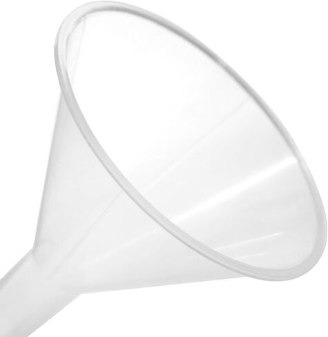 قمع مسحوق، 3.1 بوصة - بلاستيك بولي بروبيلين - جذع متوازي - مقاوم للأحماض والقلويات - رائع للاستخدام في المختبر أو الفصل الدراسي أو المنزل - مختبرات إيسكو in Kuwait