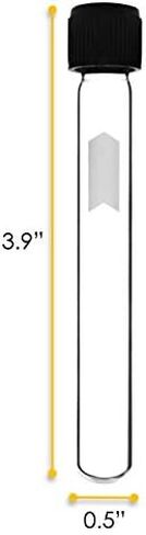 أنابيب اختبار 12 قطعة، 5 مل - غطاء لولبي باكليت مع بطانة مطاطية - زجاج بوروسيليكات 3.3 - 3.9 بوصة × 0.5 بوصة - قاعدة مستديرة - منطقة فارغة قابلة للكتابة - مقاومة للتسرب - مختبرات إيسكو in Kuwait