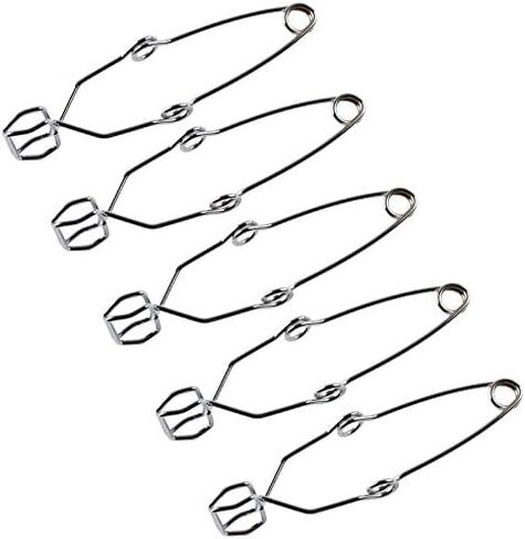 MALAB Lab Spring الفولاذ المقاوم للصدأ أنبوب اختبار المشبك ملقط Stoddard 5 قطع in Kuwait