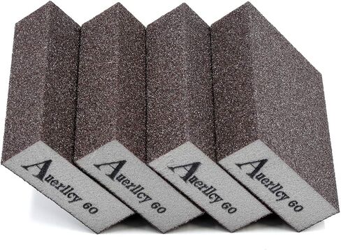 Sanding Sponge, Auerllcy Coarse/Medium/Fine/Superfine 4 Different Specifications Sanding Blocks Assortment,Washable and Reusable. in Kuwait
