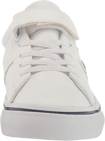 حذاء رياضي بولو رالف لورين للجنسين للأطفال ساير Ps أبيض Tumbled/Mlt Pp in Kuwait