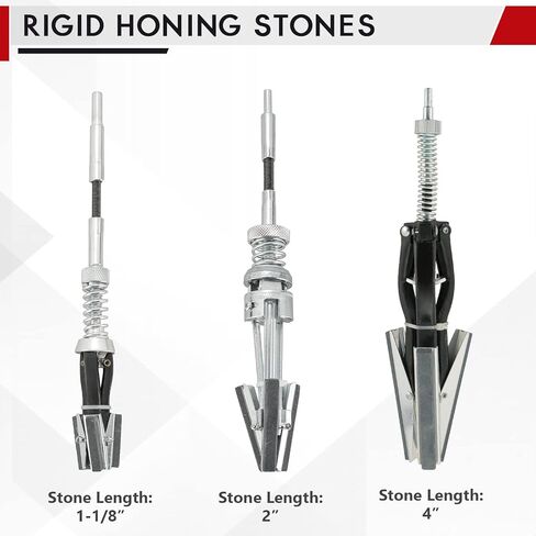 شحذ اسطوانة فرامل المحرك DASBET | مجموعة ديجلايزر قابلة للتعديل لثقوب الطحن من الحد الأدنى 3/4 بوصة إلى الحد الأقصى 7 بوصة في القطر مع 9 قطع إضافية من الأحجار الطويلة 220 حبيبة in Kuwait