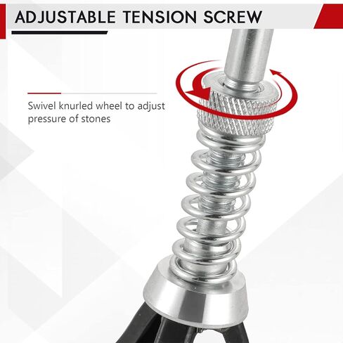 شحذ اسطوانة فرامل المحرك DASBET | مجموعة ديجلايزر قابلة للتعديل لثقوب الطحن من الحد الأدنى 3/4 بوصة إلى الحد الأقصى 7 بوصة في القطر مع 9 قطع إضافية من الأحجار الطويلة 220 حبيبة in Kuwait