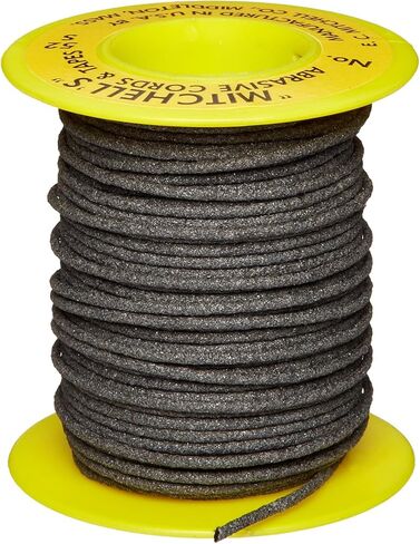 Mitchell Abrasives 52-S سلك مكشوط مستدير، كربيد سليكون 150 حبة 0 55" قطرها × 50 قدمًا in Kuwait
