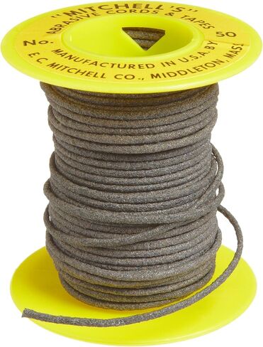 حبل مكشوف دائري 50 من Mitchell Abrasives ، أوكسيد من الألومنيوم 180 حبة 0 70" قطر × 25 قدم in Kuwait