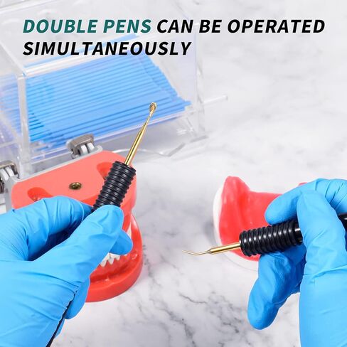 أقلام شمع كهربائية للأسنان من آنهوا، قطعتان، أقلام نحت الشمع لطبيب الأسنان، أداة بديلة محمولة لمختبر الأسنان، شمع كهربائي رقمي ساخن in Kuwait