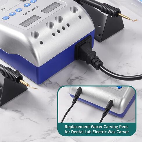 أقلام شمع كهربائية للأسنان من آنهوا، قطعتان، أقلام نحت الشمع لطبيب الأسنان، أداة بديلة محمولة لمختبر الأسنان، شمع كهربائي رقمي ساخن in Kuwait