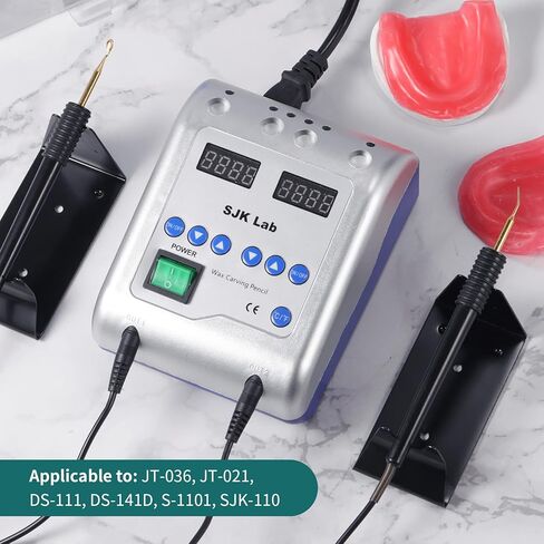 أقلام شمع كهربائية للأسنان من آنهوا، قطعتان، أقلام نحت الشمع لطبيب الأسنان، أداة بديلة محمولة لمختبر الأسنان، شمع كهربائي رقمي ساخن in Kuwait