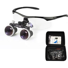 Dental Binocular Loupes 3.5 x 429mm Magnifier (Black)