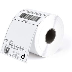 4x6 Thermal Labels roll (1 Roll - 500 Labels) Perforated Postage Thermal Shipping Labels (500 Labels) 4 x 6 Shipping Labels - Commercial Grade Permanent Adhesive Labels in Kuwait